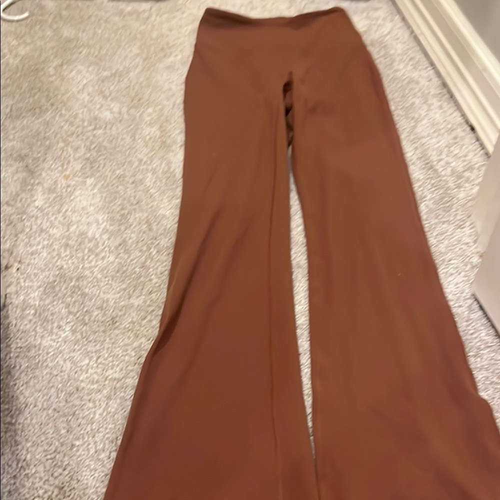 Lululemon Athletica Brown Wide Leg Pants